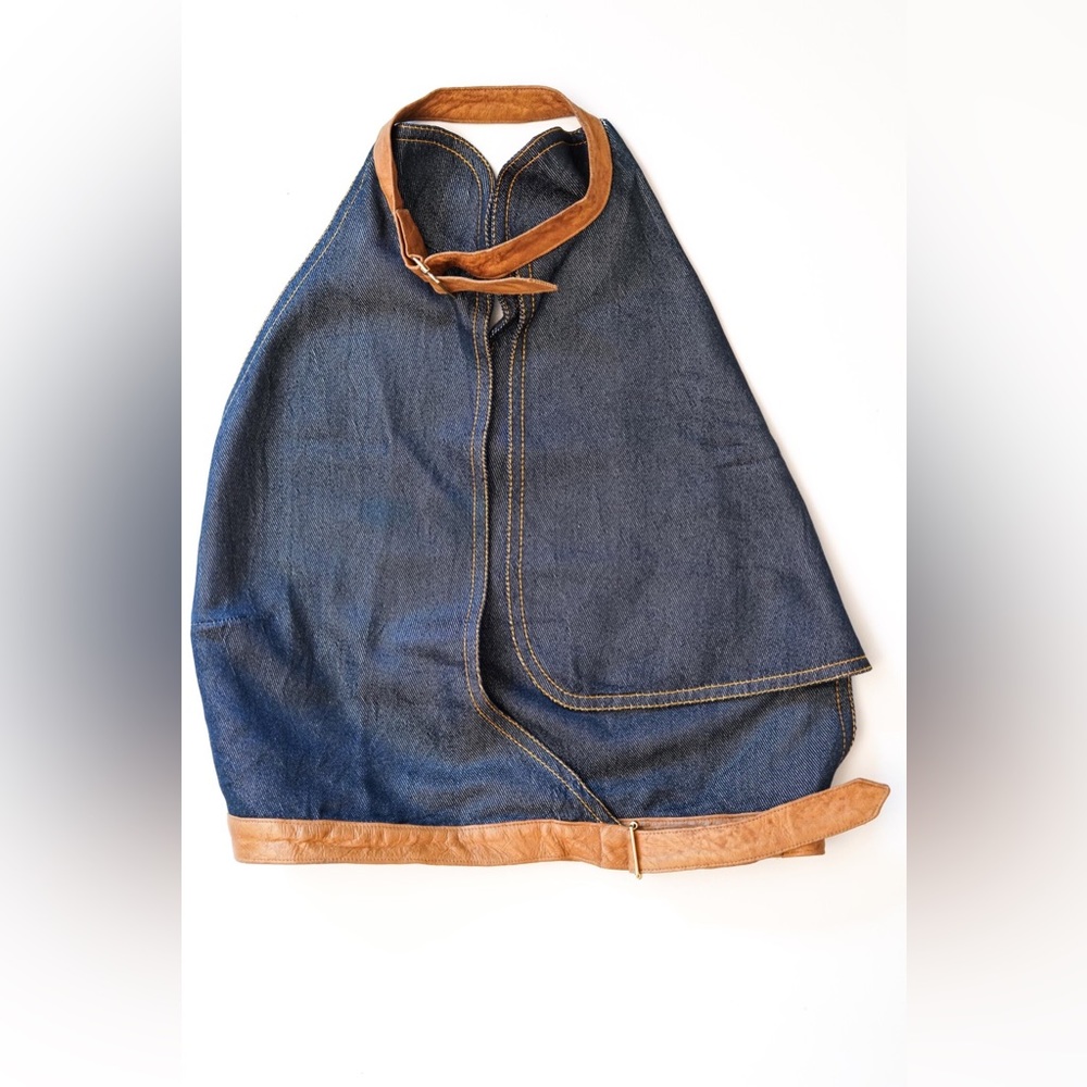 Christian Dior Denim Halter Top - Picture 6 of 7